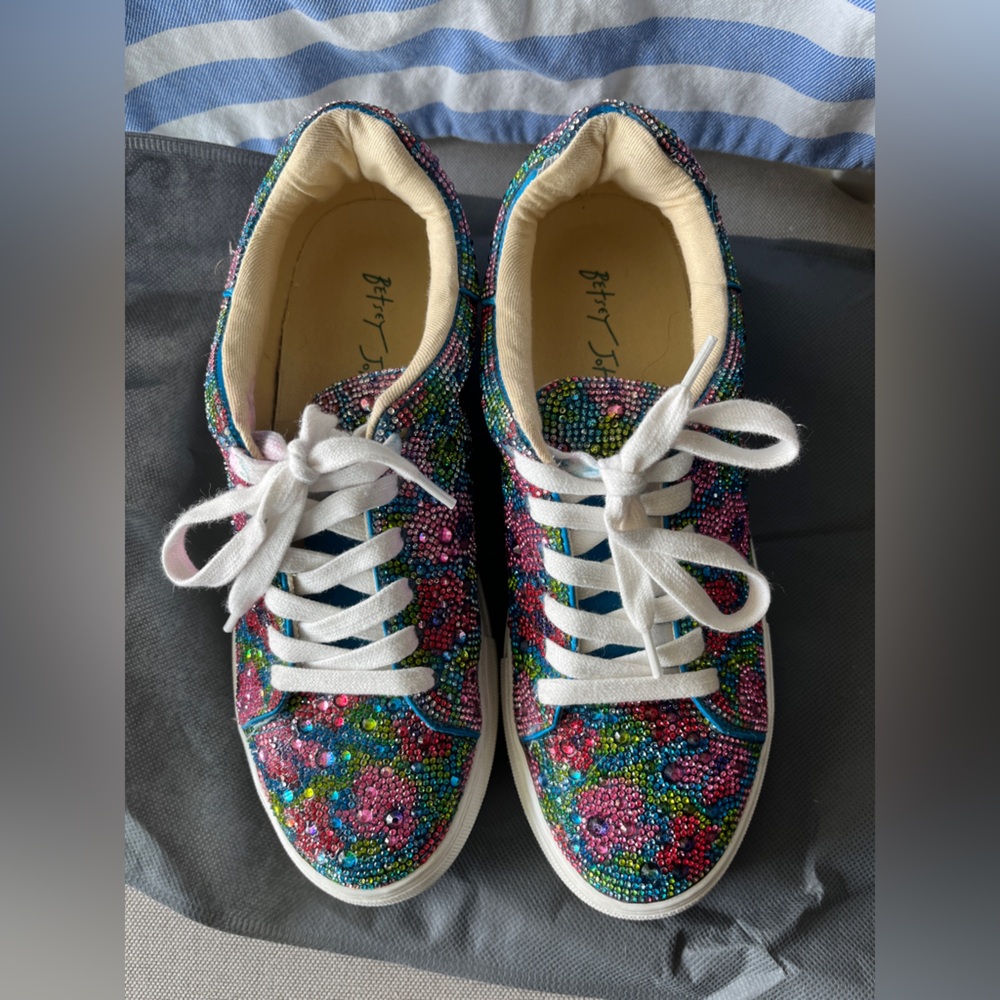 Betsey Johnson Sidny Rhinestone Sneakers